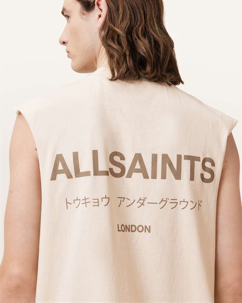 Underground Sleeveless Crew Neck T-Shirt