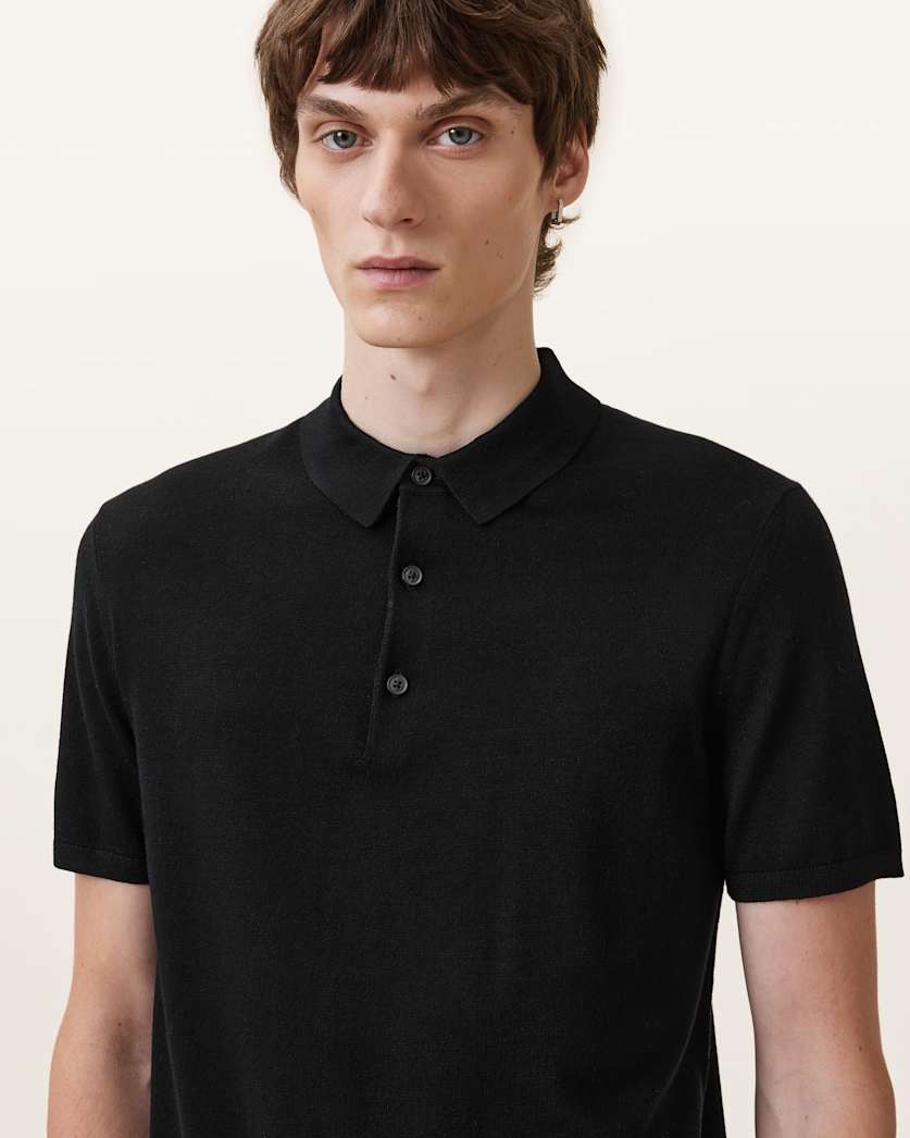 Maes Merino Short Sleeve Polo Shirt