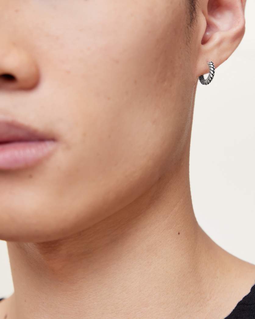 Python Sterling Silver Hoop Earring