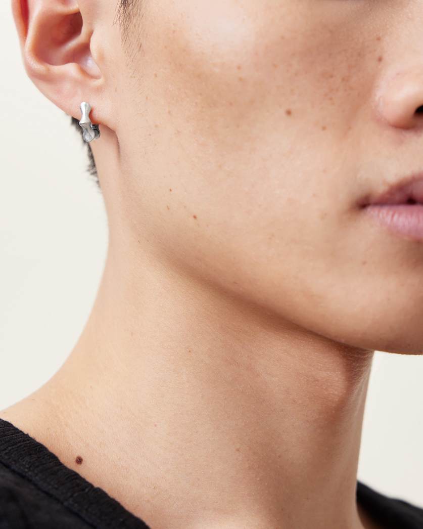 Tarek Sterling Silver Hoop Earring