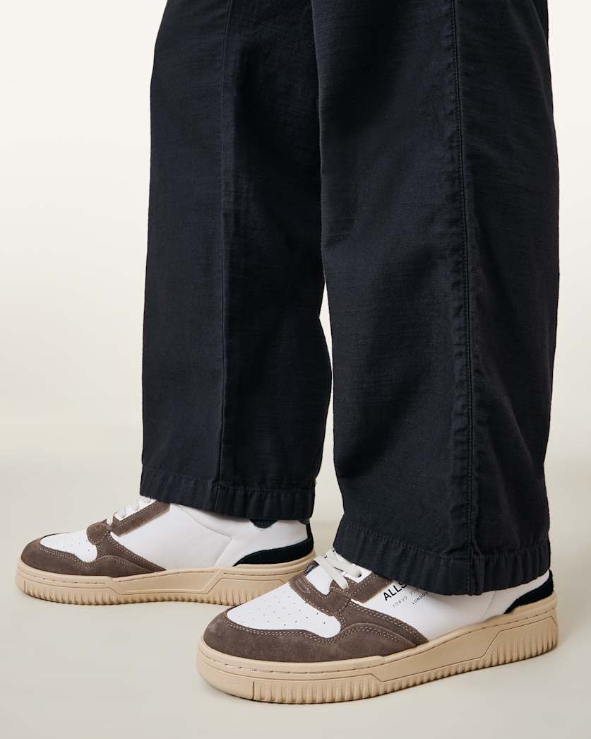 Regan Leather Low Top Trainers