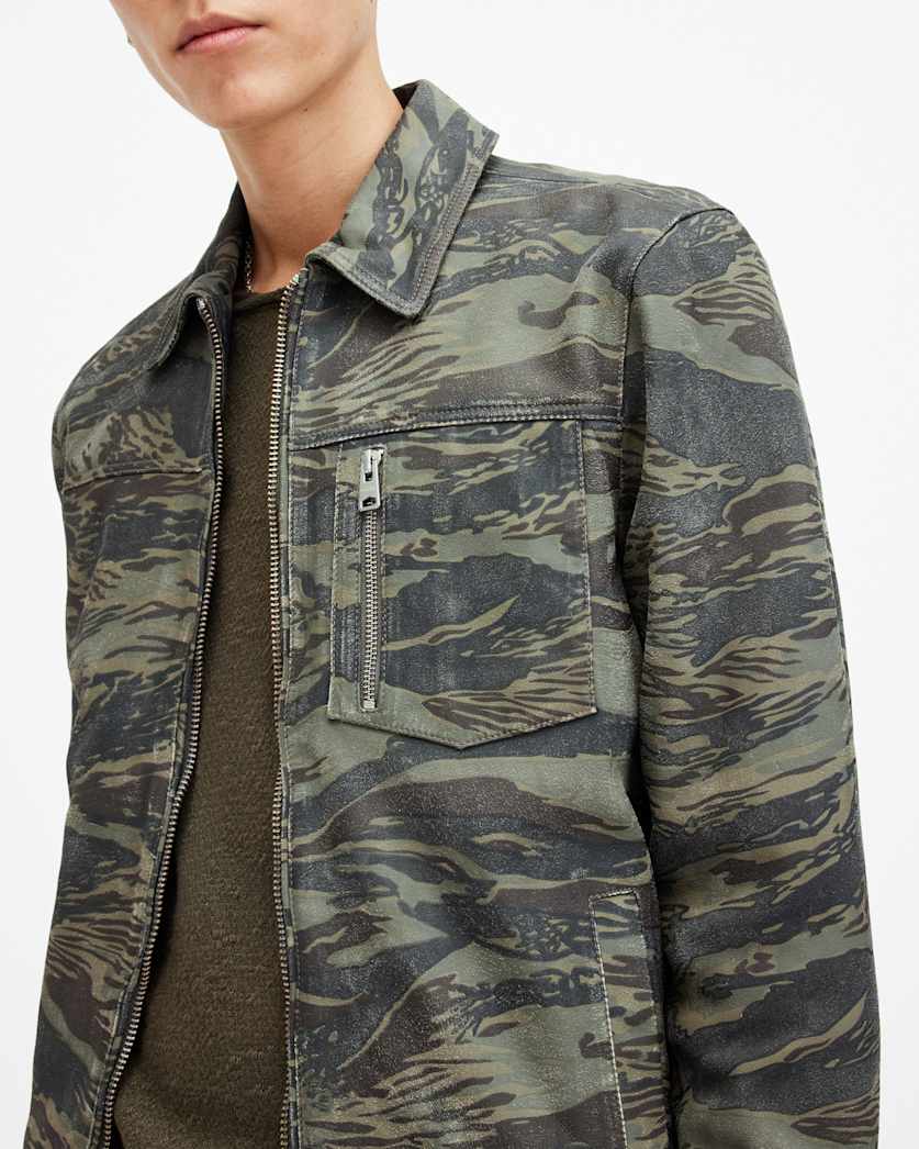 Eddy Camouflage Suede Jacket