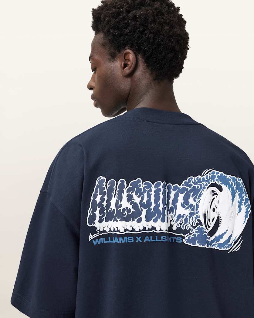 Williams X AllSaints Burnout Crew Neck T-Shirt