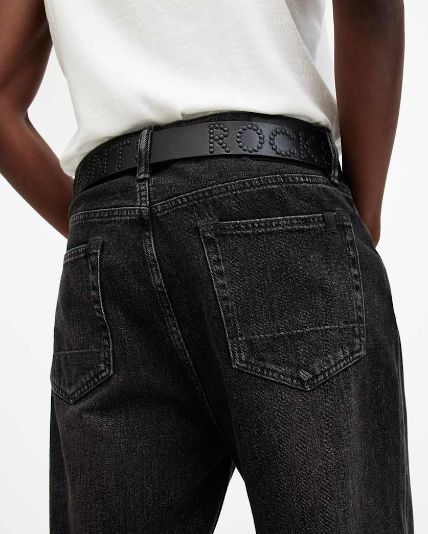 AllSaints Rock Studded Leather Belt