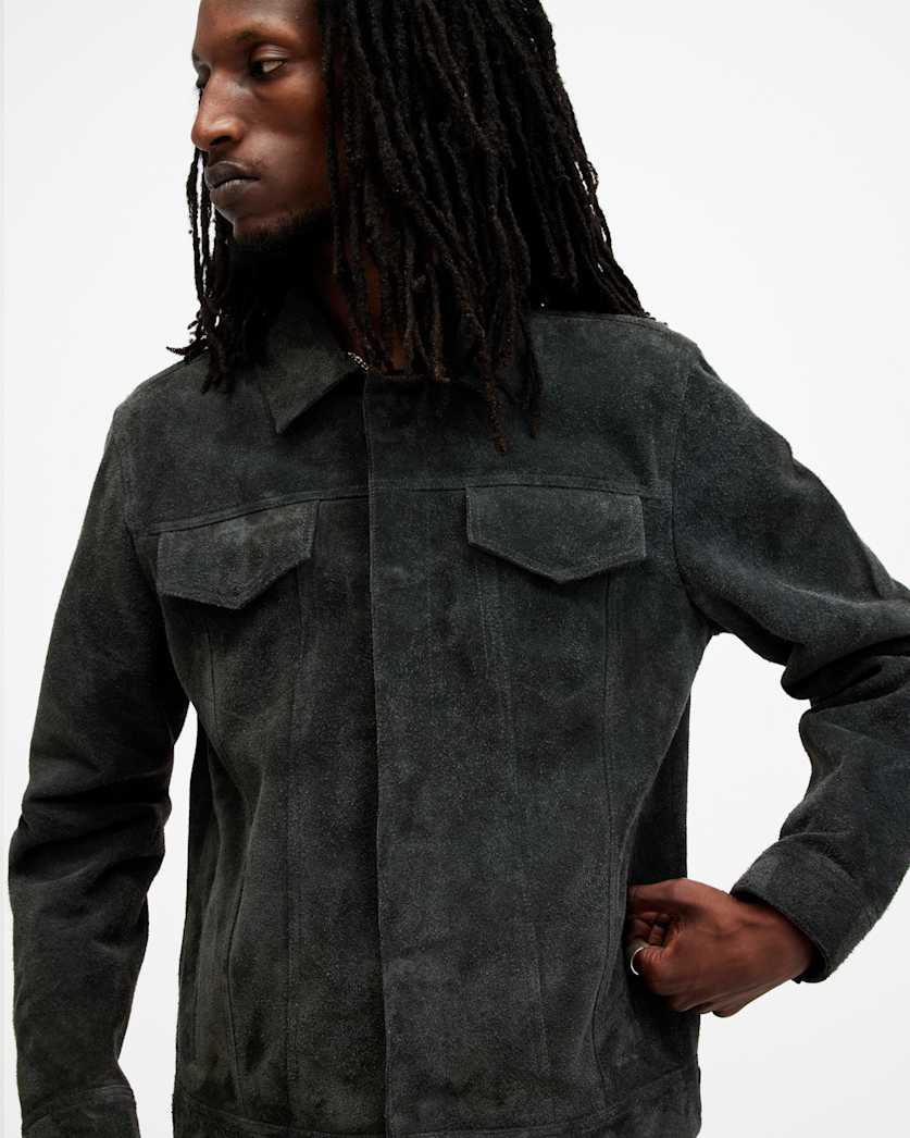 Hopper Suede Trucker Jacket