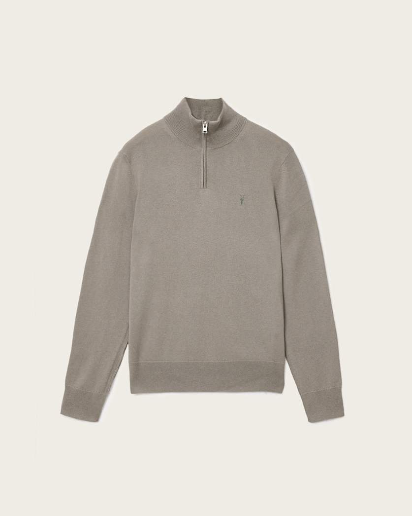 Kilburn Zip Funnel Neck Ramskull Jumper