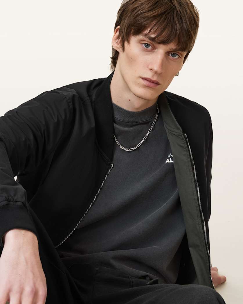 Bassett Reversible Ramskull Bomber Jacket