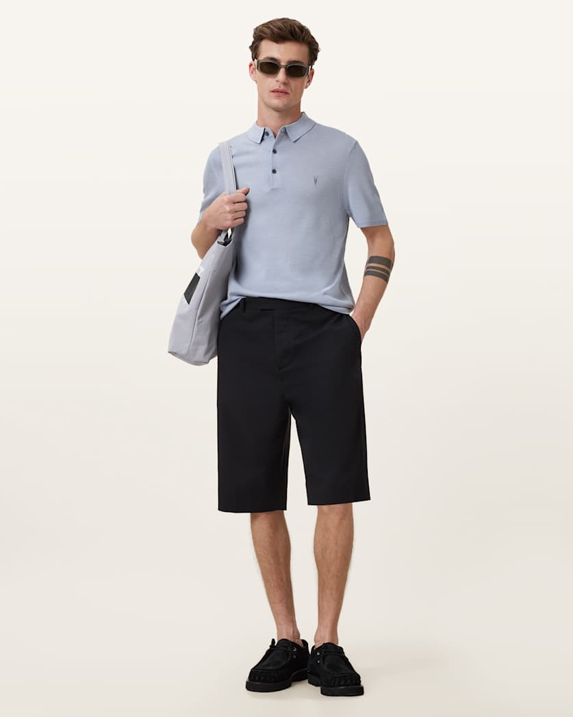 Mode Merino Short Sleeve Ramskull Polo Shirt