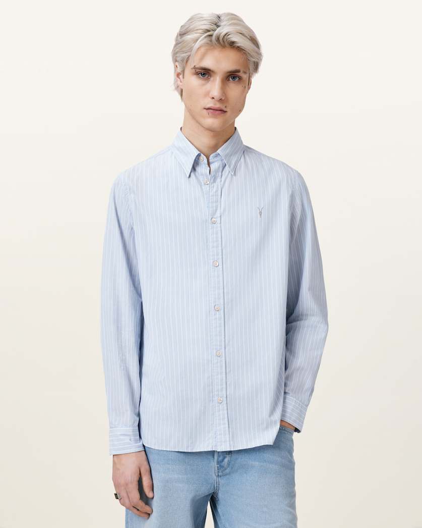 Saint Long Sleeve Ramskull Cotton Shirt