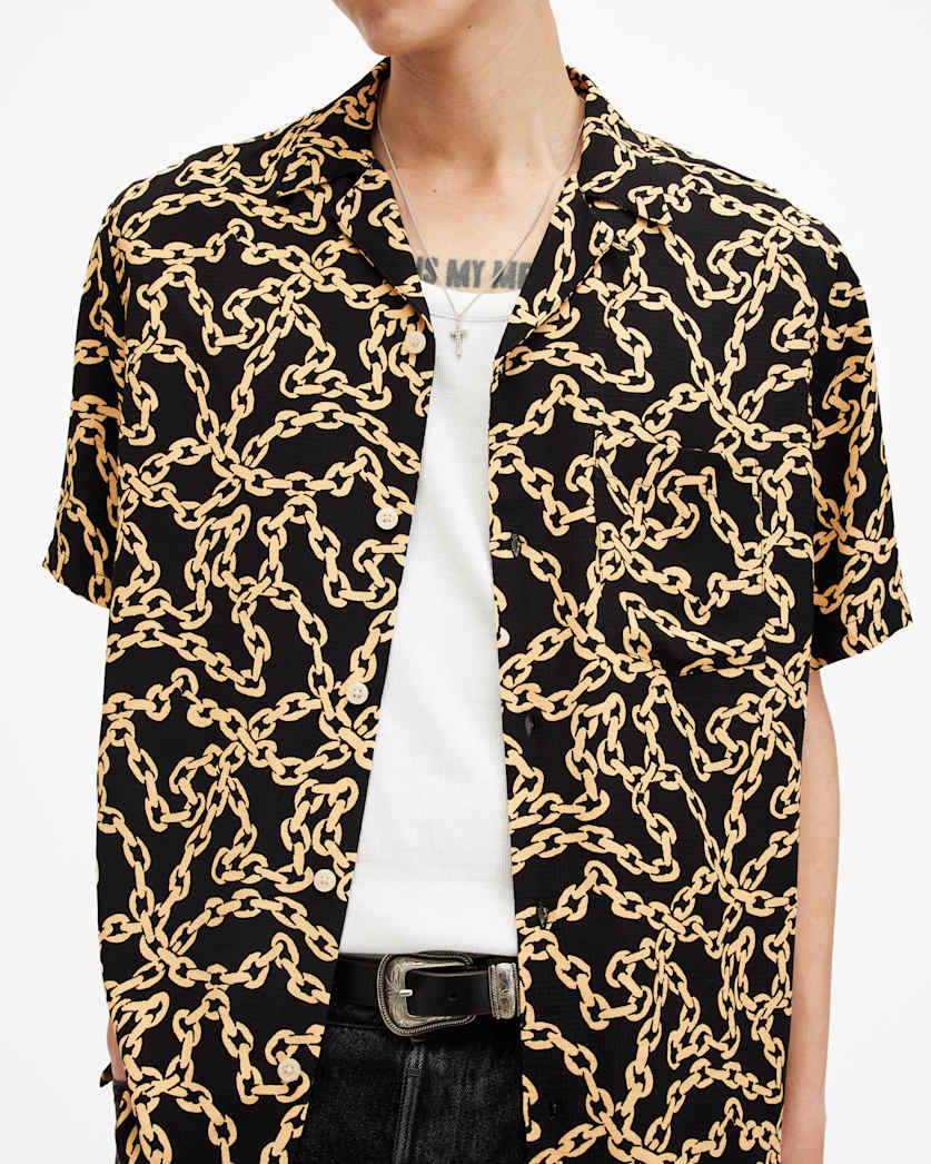 Links Printed Relaxed Fit Shirt