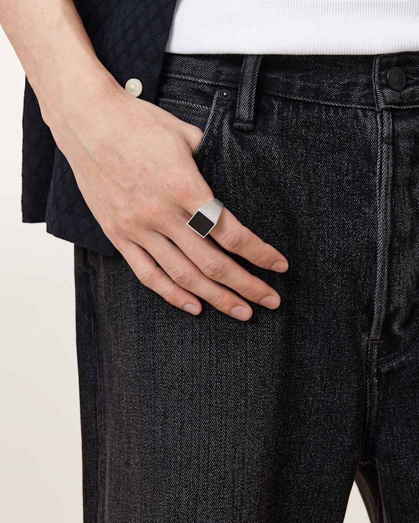 Aaron Sterling Silver Stone Ring
