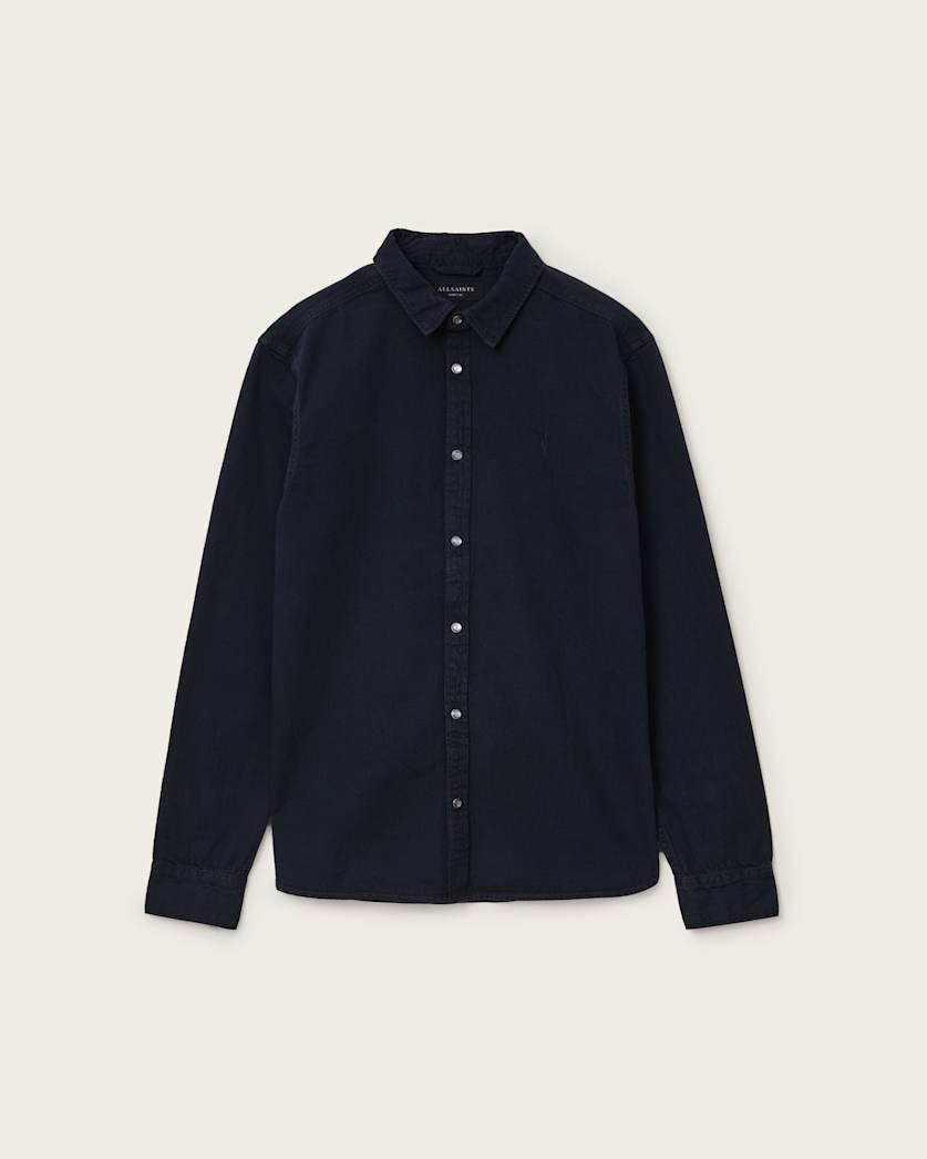 Gleason Press Stud Ramskull Denim Shirt