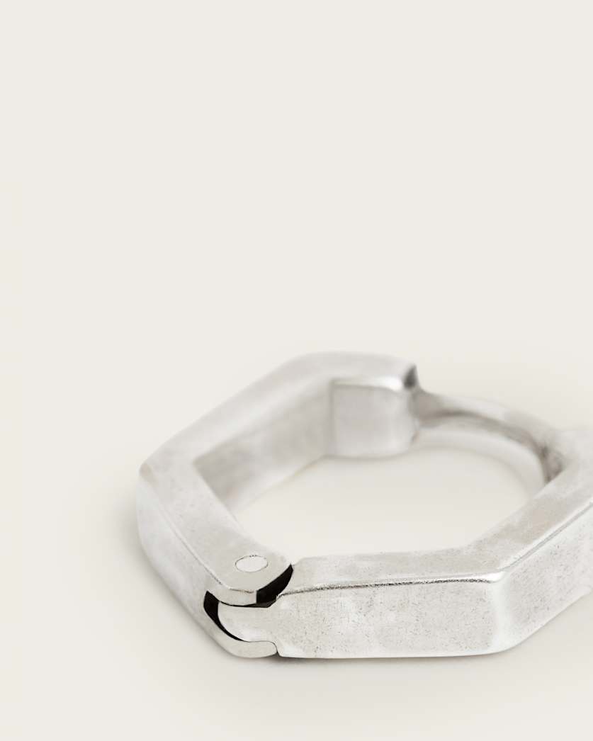 Hex Hoop Earring