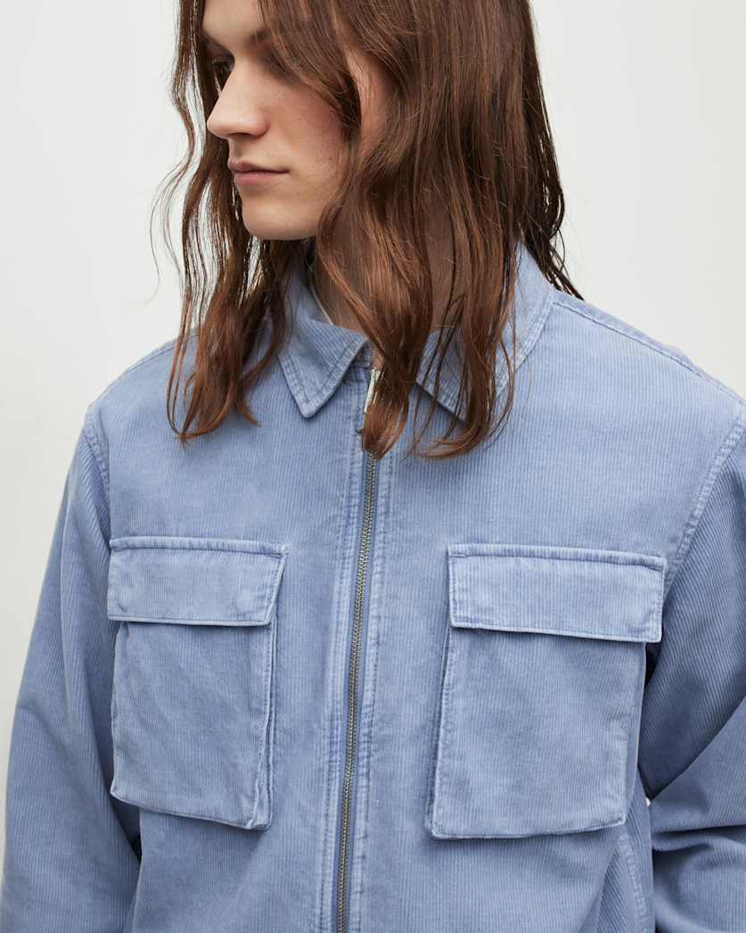Clifton Corduroy Cropped Zip Up Jacket