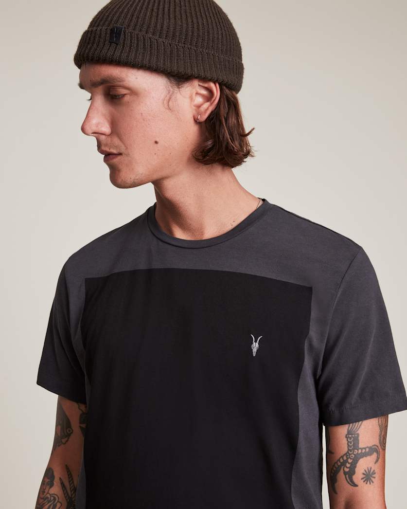 Lobke Colour Block Ramskull Crew T-Shirt