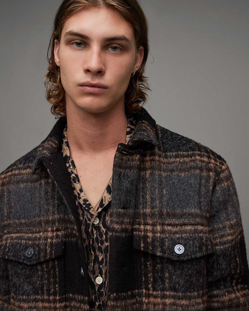 Fornax Checked Borg Lined Shirt Jacket
