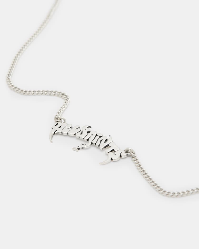 Phang Sterling Silver Logo Necklace