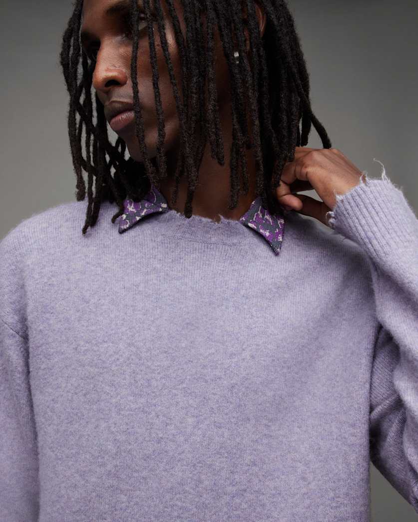 Luka Distressed Crew Neck Jumper