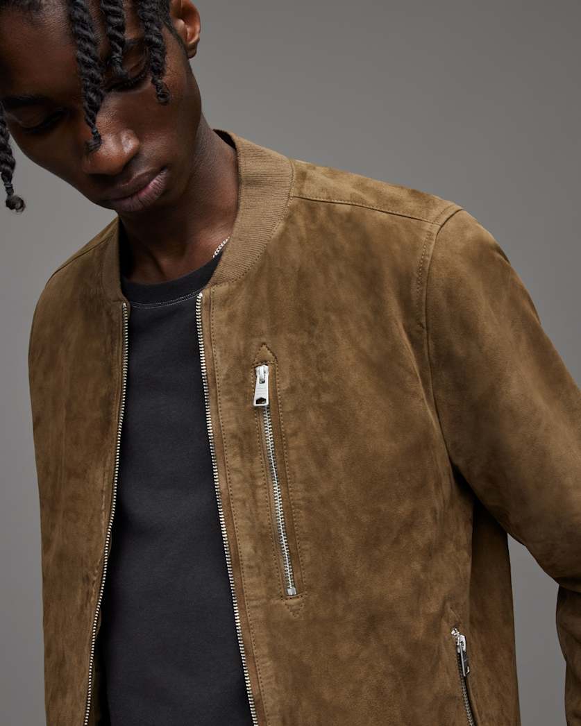 Kemble Suede Bomber Jacket