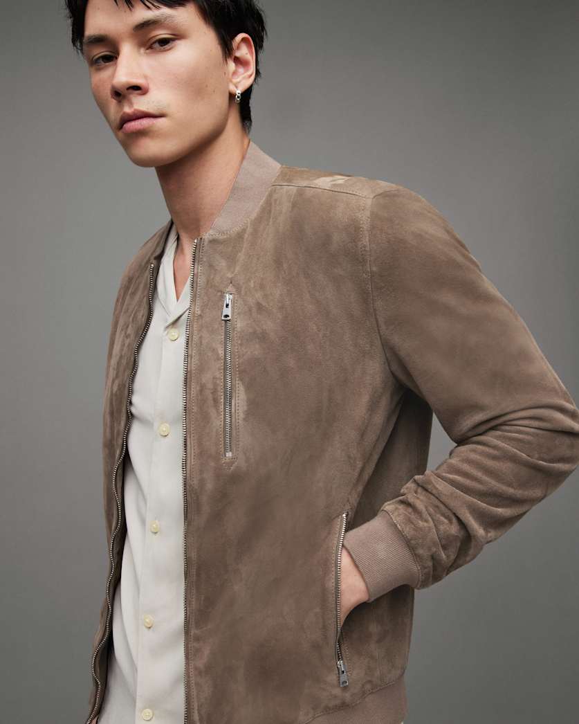 Kemble Suede Bomber Jacket