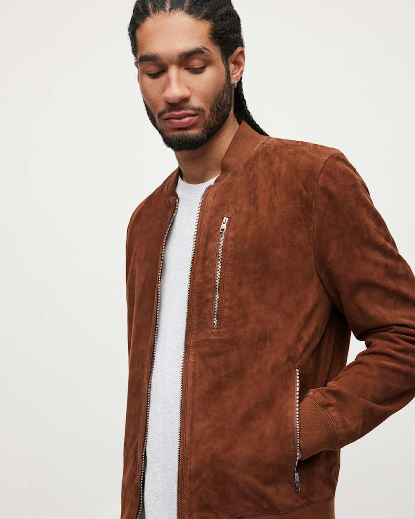 Kemble Suede Bomber Jacket