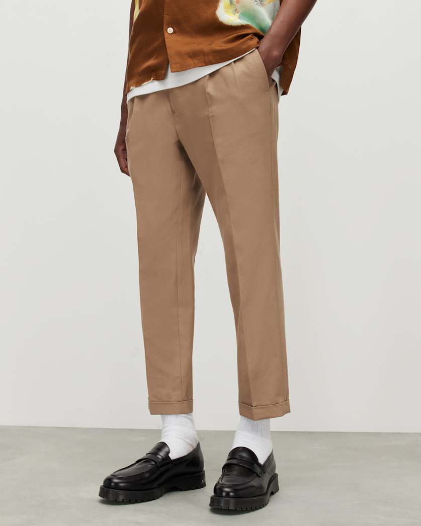 Tallis Slim Fit Cropped Trousers