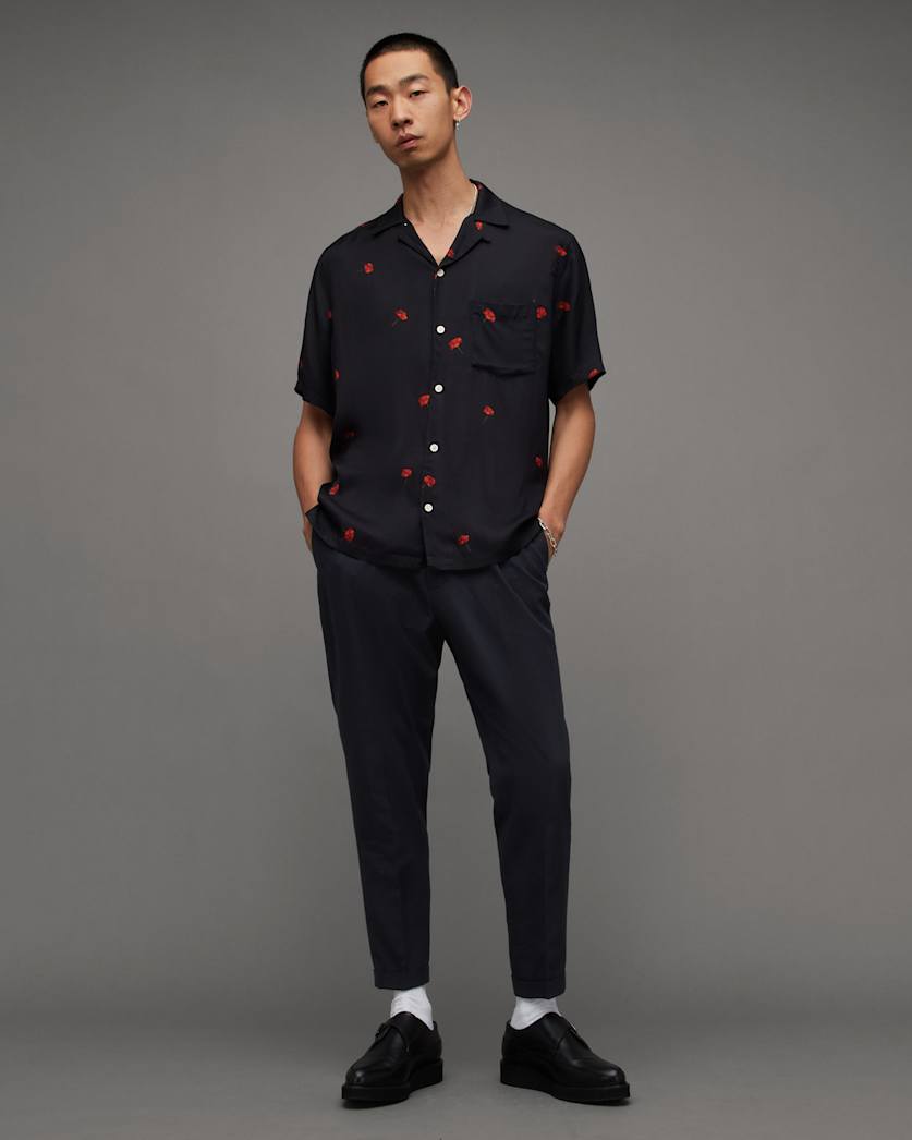Tallis Slim Fit Cropped Trousers