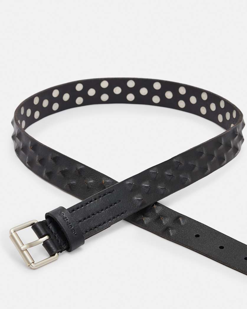 Ashby Covered Studded Leather Belt
