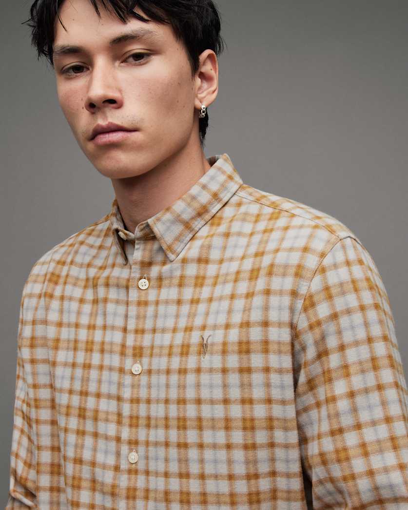Sonny Checked Long Sleeve Ramskull Shirt