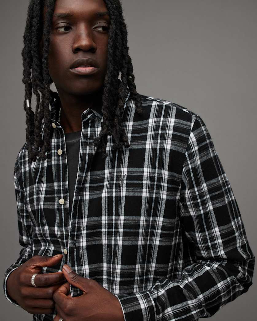Leulus Relaxed Fit Checked Flannel Shirt