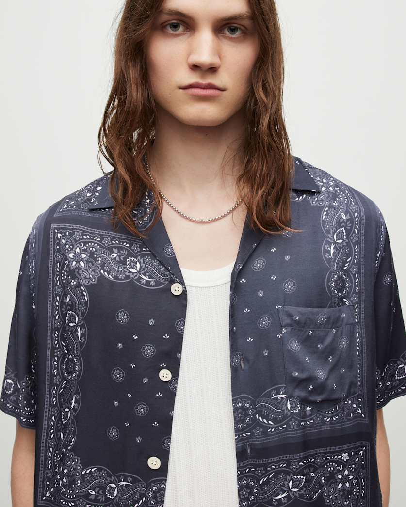Tikal Short Sleeve Bandana Print Shirt