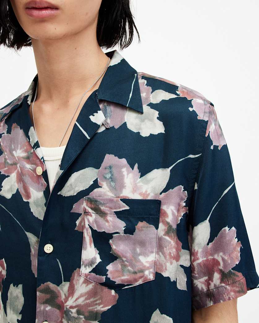Zinnia Floral Print Relaxed Fit Shirt