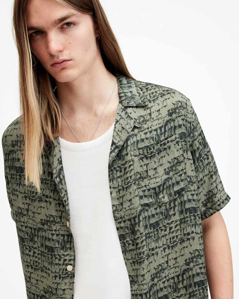 Liszt Texture Print Relaxed Fit Shirt