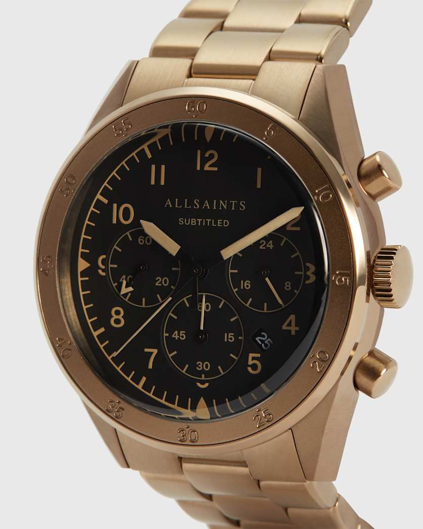 Subtitled VI Khaki Stainless Steel Watch