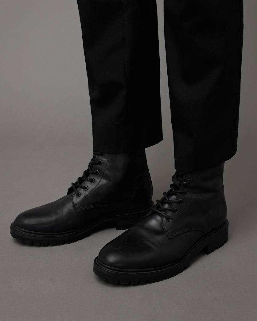 Tobias Lace Up Leather Boots