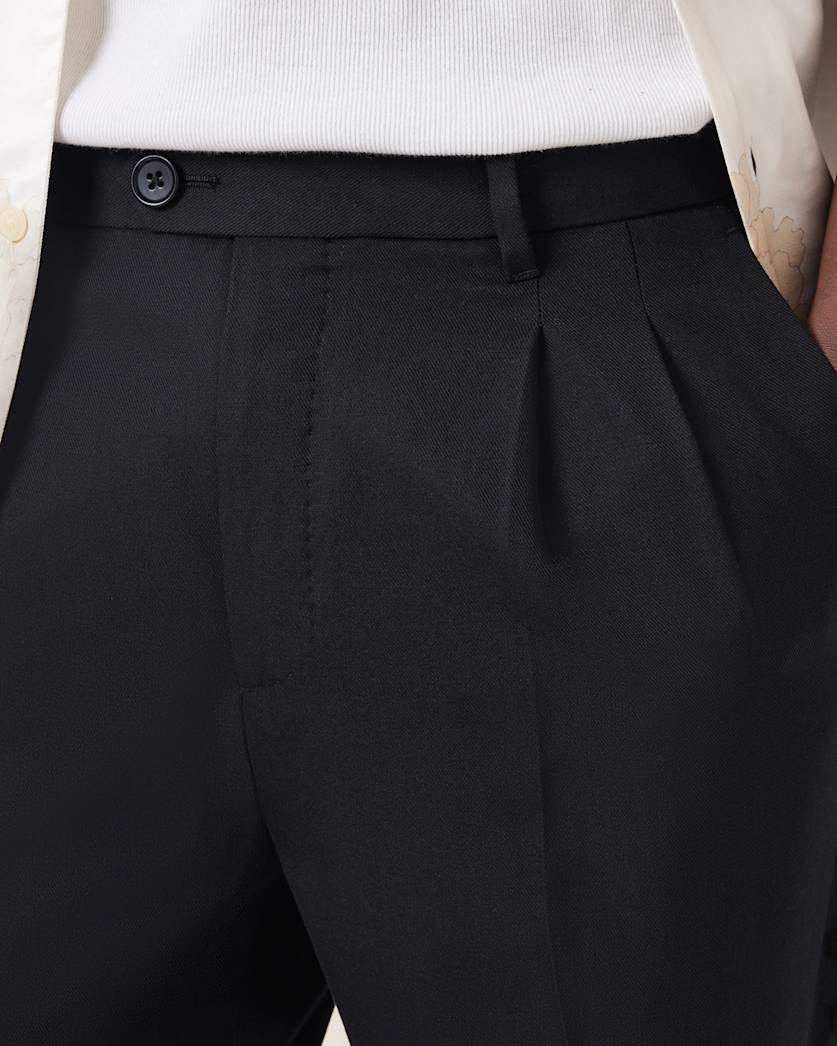 Tallis Slim Fit Cropped Tapered Trousers