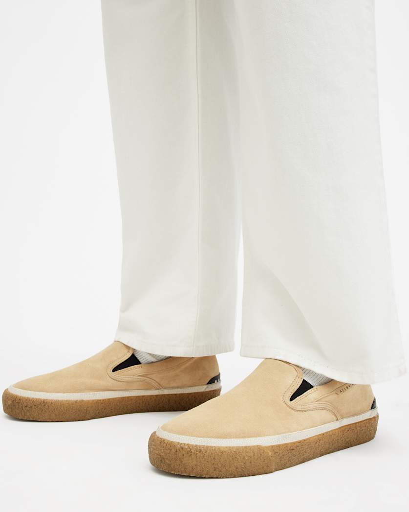 Navaho Suede Slip On Trainers