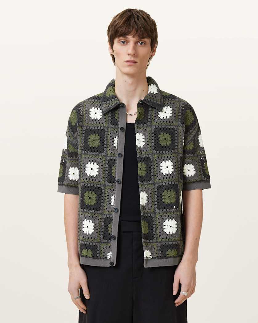Mandon Crochet Knit Shirt