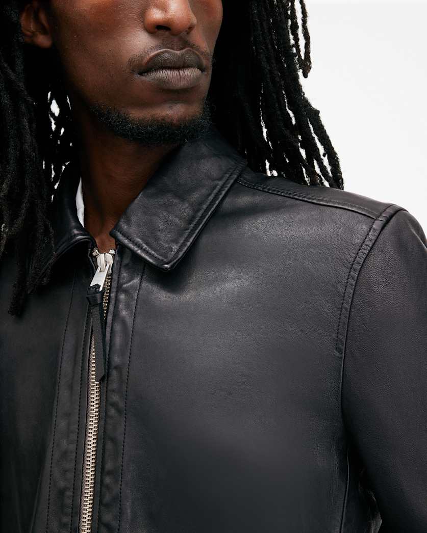 Erol Zip Up Leather Jacket