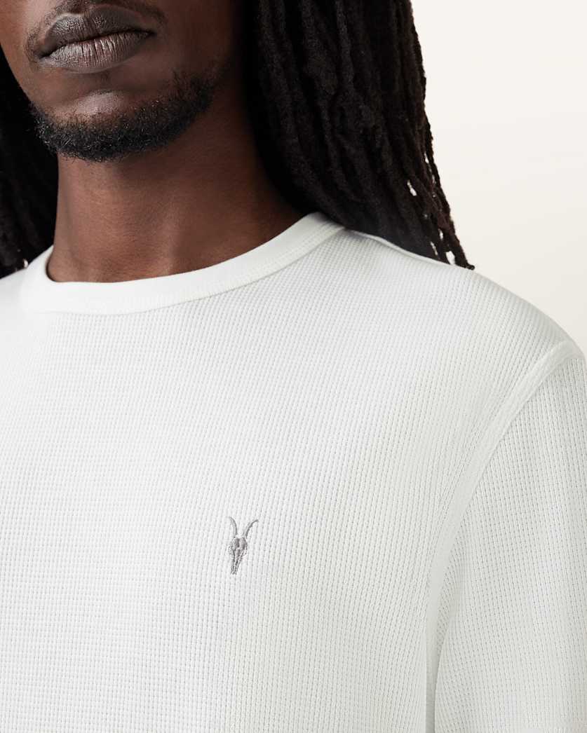 Ellis Waffle Texture Long Sleeve Crew