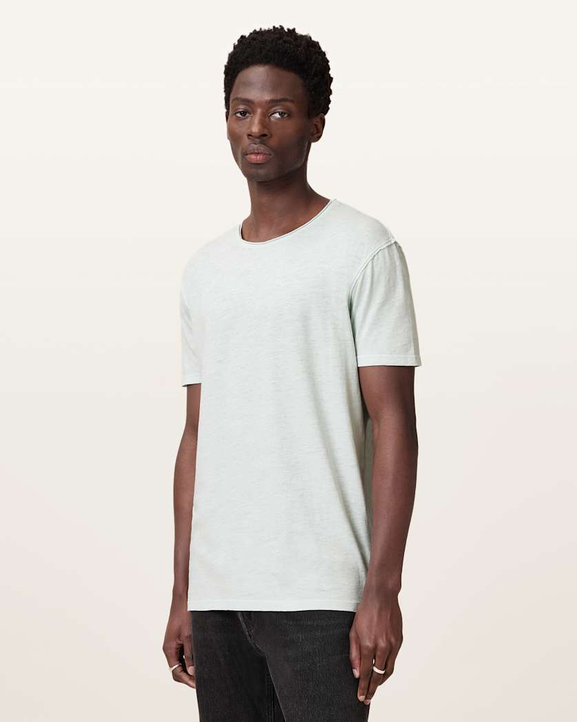 Figure Crew Neck Raw Edge T-Shirt