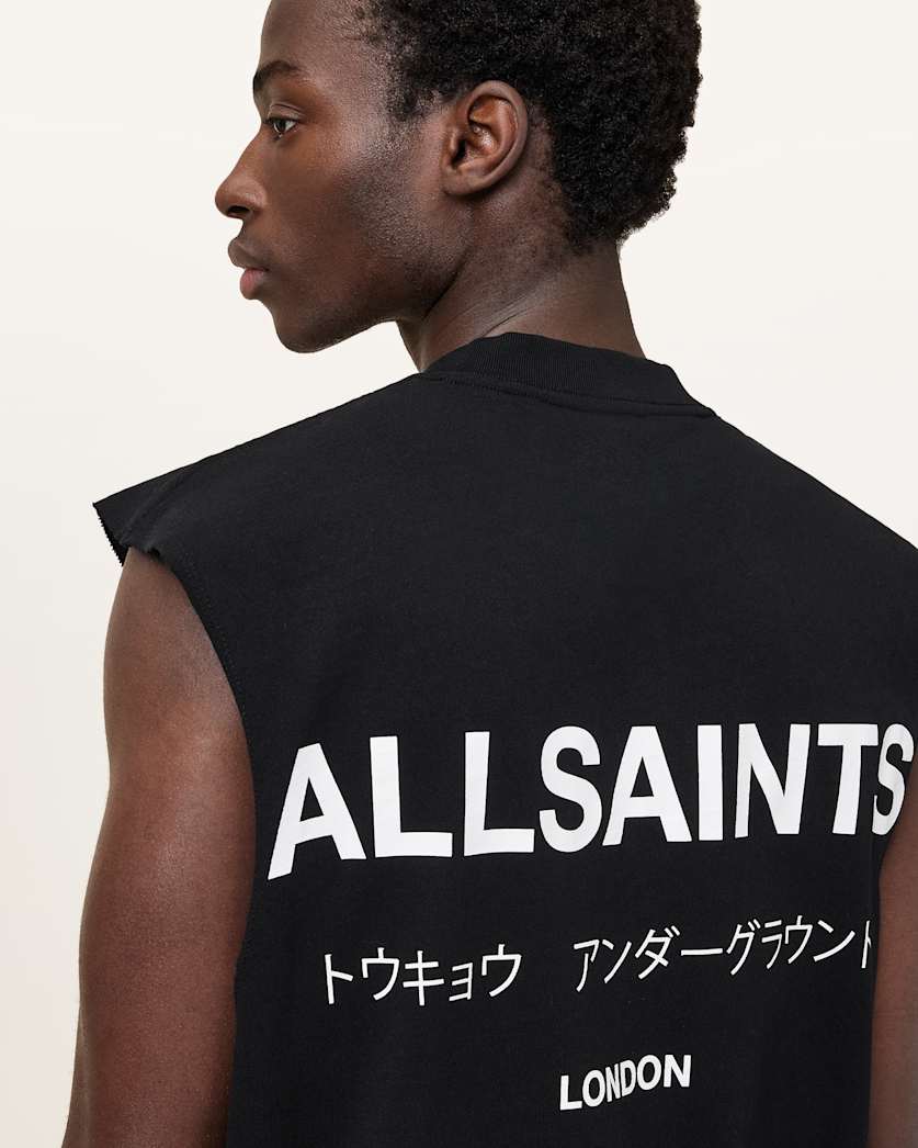 Underground Sleeveless Crew Neck T-Shirt