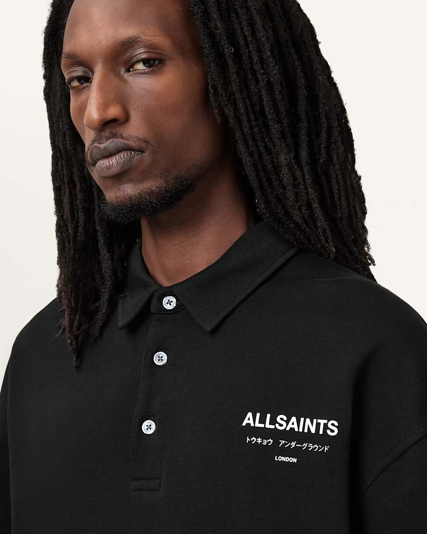 Underground Oversized Fit Polo Neck Sweatshirt