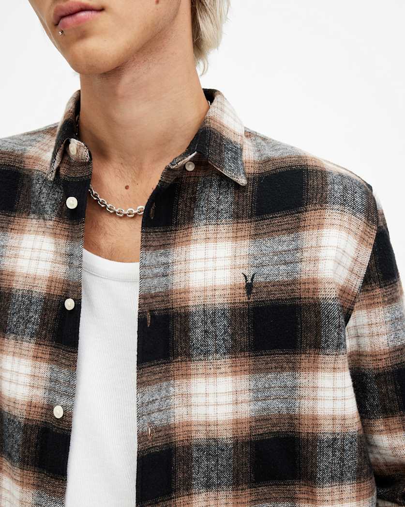 Mercy Checked Relaxed Fit Ramskull Shirt