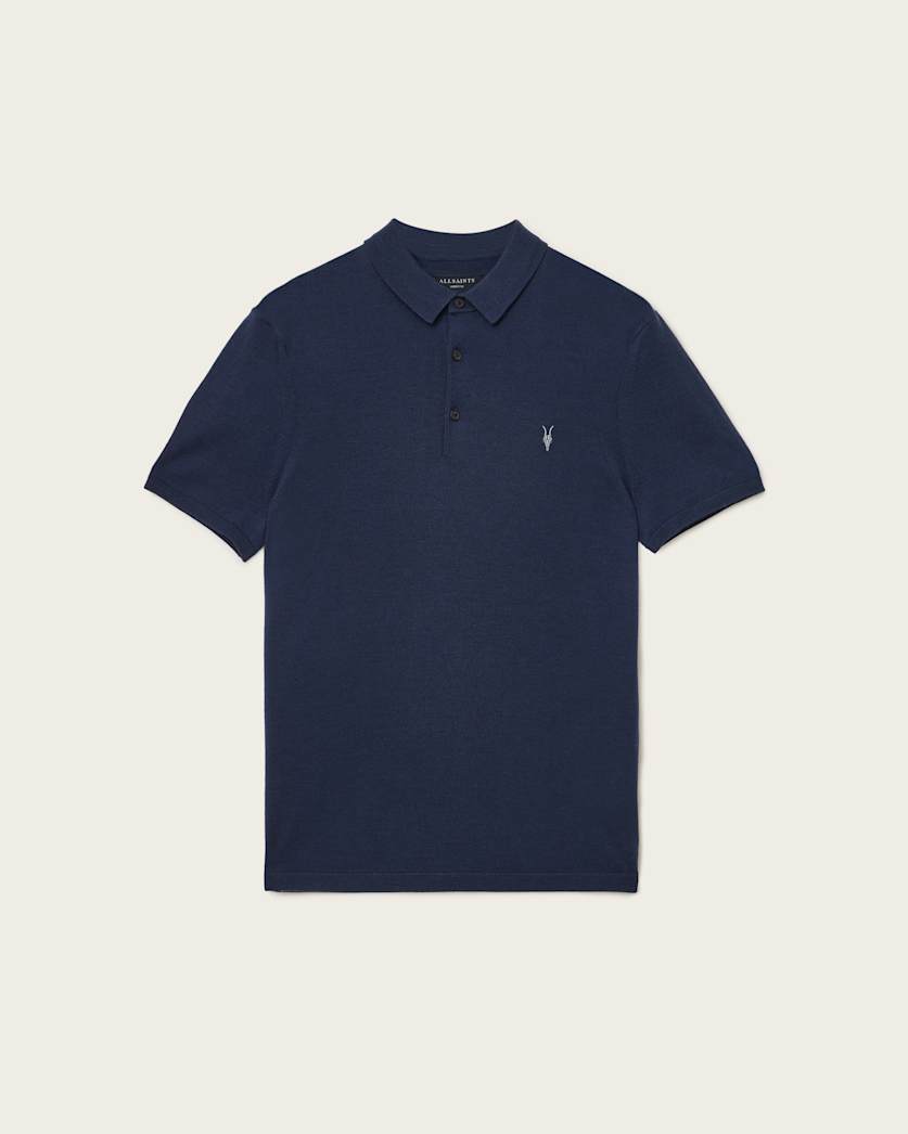 Mode Merino Short Sleeve Ramskull Polo Shirt
