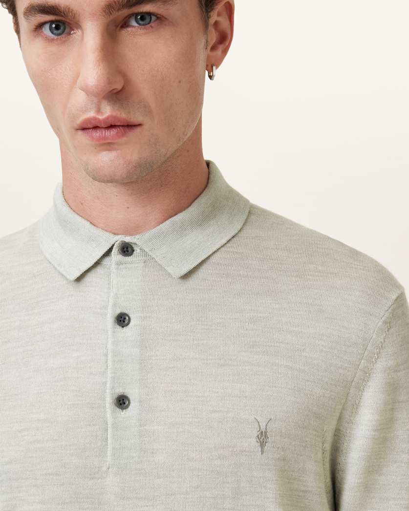 Mode Merino Short Sleeve Ramskull Polo Shirt