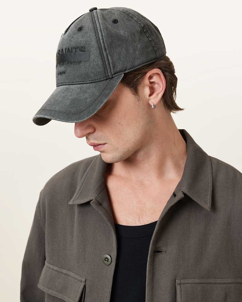 Redact Logo Print Baseball Cap
