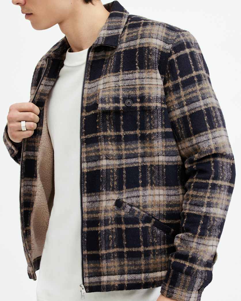Crosby Checked Zip Jacket