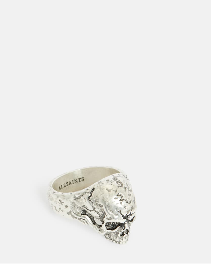 Moonskull Sterling Silver Signet Ring