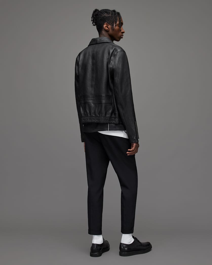 Tallis Slim Fit Cropped Tapered Trousers